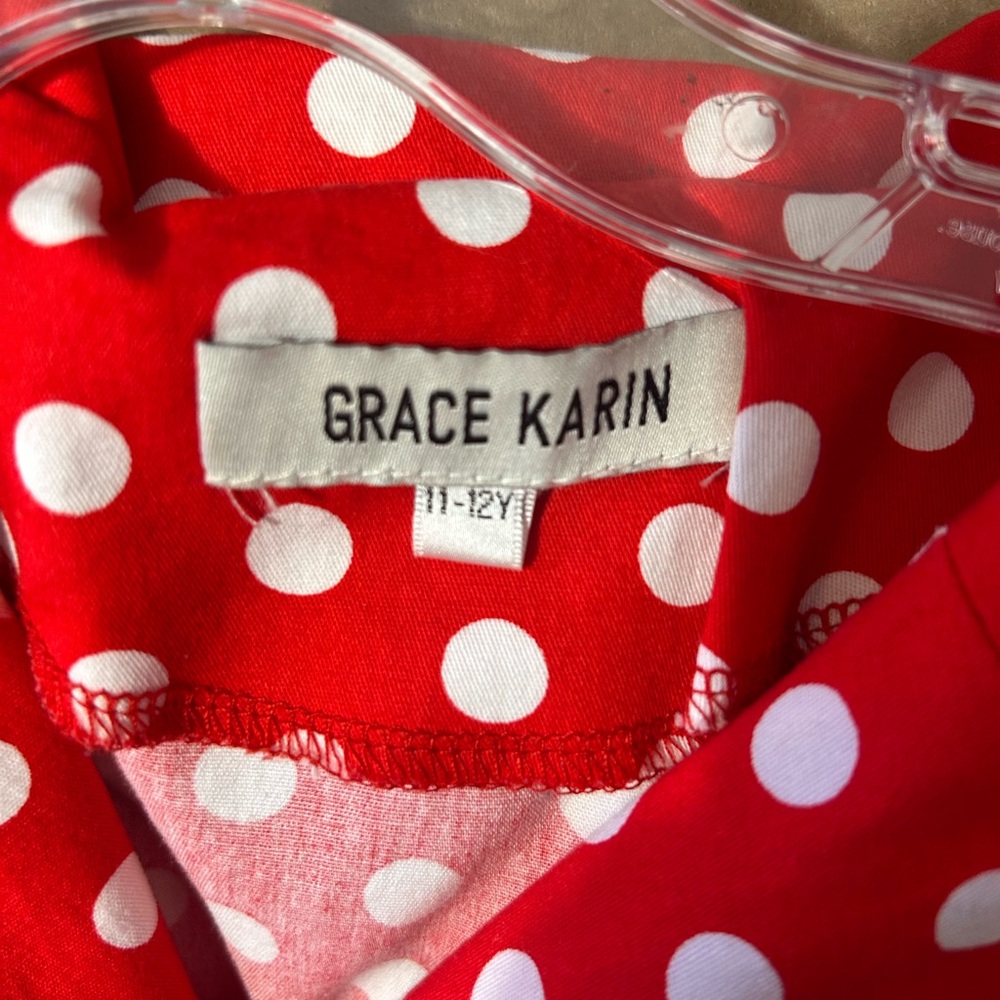 Grace Karin vintage look polka dot dress size 11/12 - Picture 7 of 10